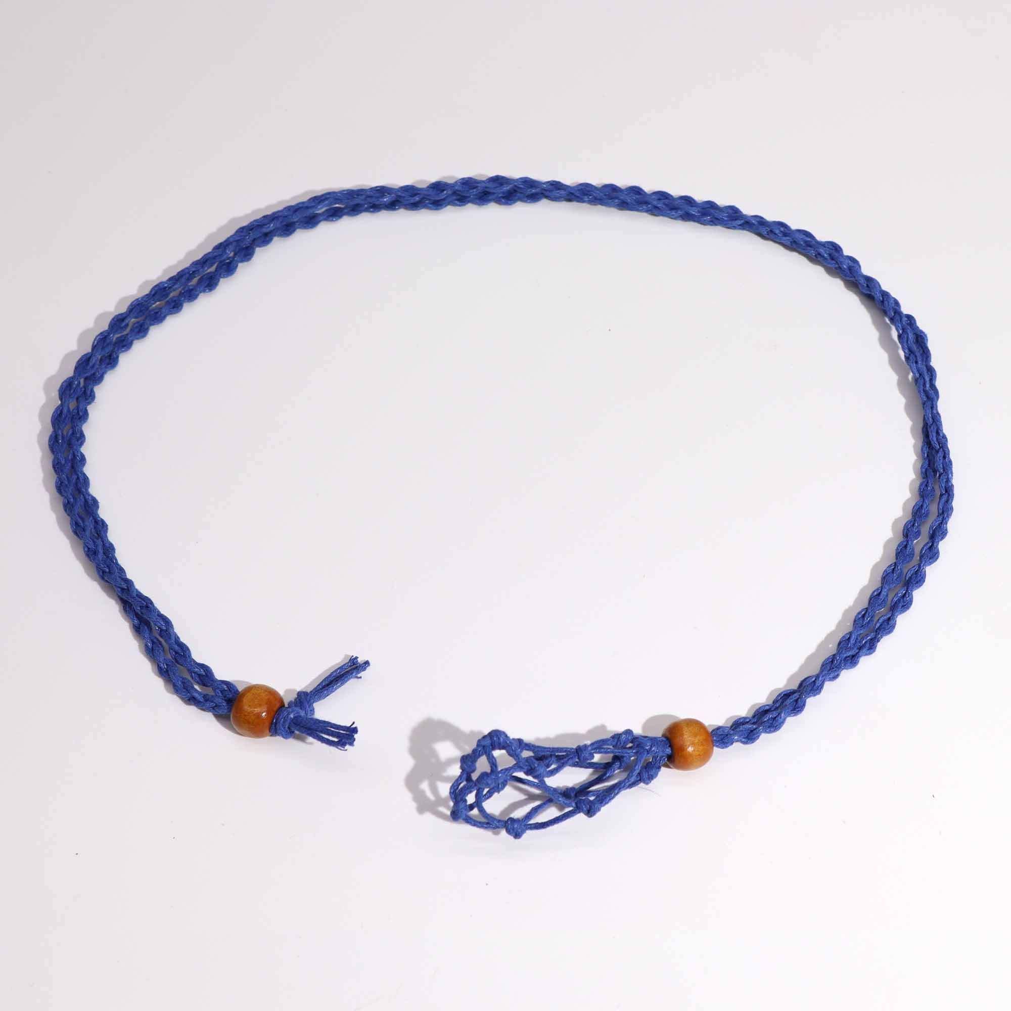 Cordones para Collar de Pieras Preciosas 45 cm - Azul Marino - Imagen 2