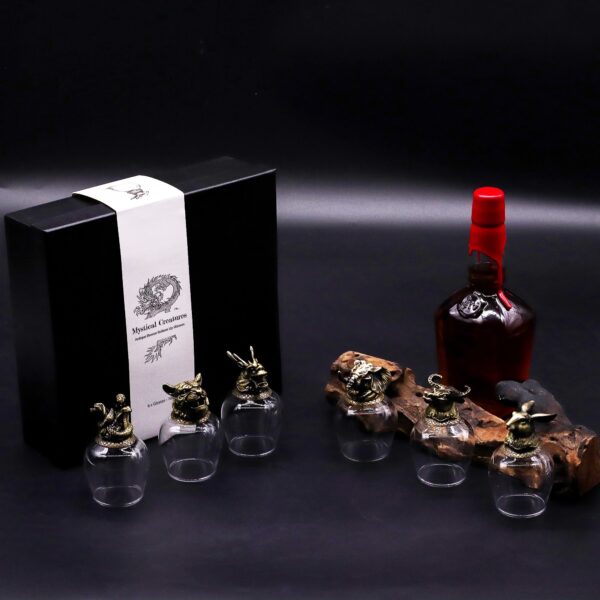 Set de regalo de 6 vasos (100 ml) - Criaturas Místicas - Bronce Antiguo - Imagen 9