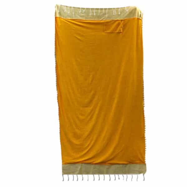 Toalla Pareo de Algodón - 100x180 cm - Sol Amarillo - Imagen 7