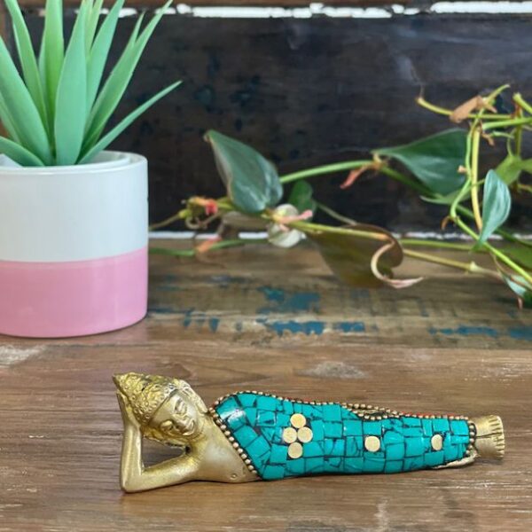 Figura de Buda de Latón - Acostado - 10cm - Imagen 6