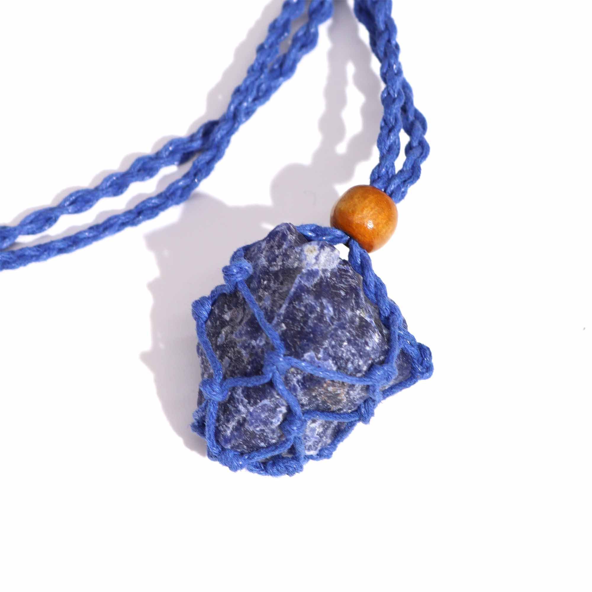 Cordones para Collar de Pieras Preciosas 45 cm - Azul Marino - Imagen 4