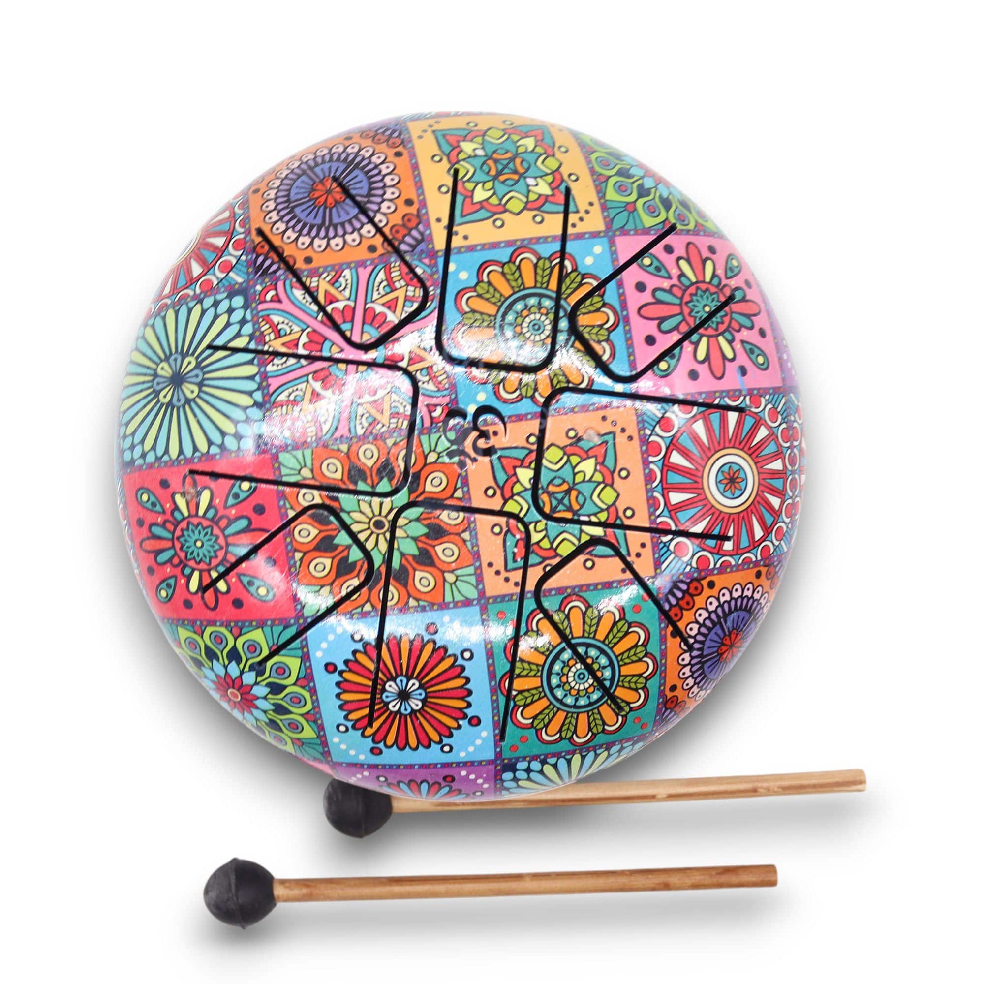 Tambor Mediano Hapi Multicolor - 17x13cm - Imagen 3