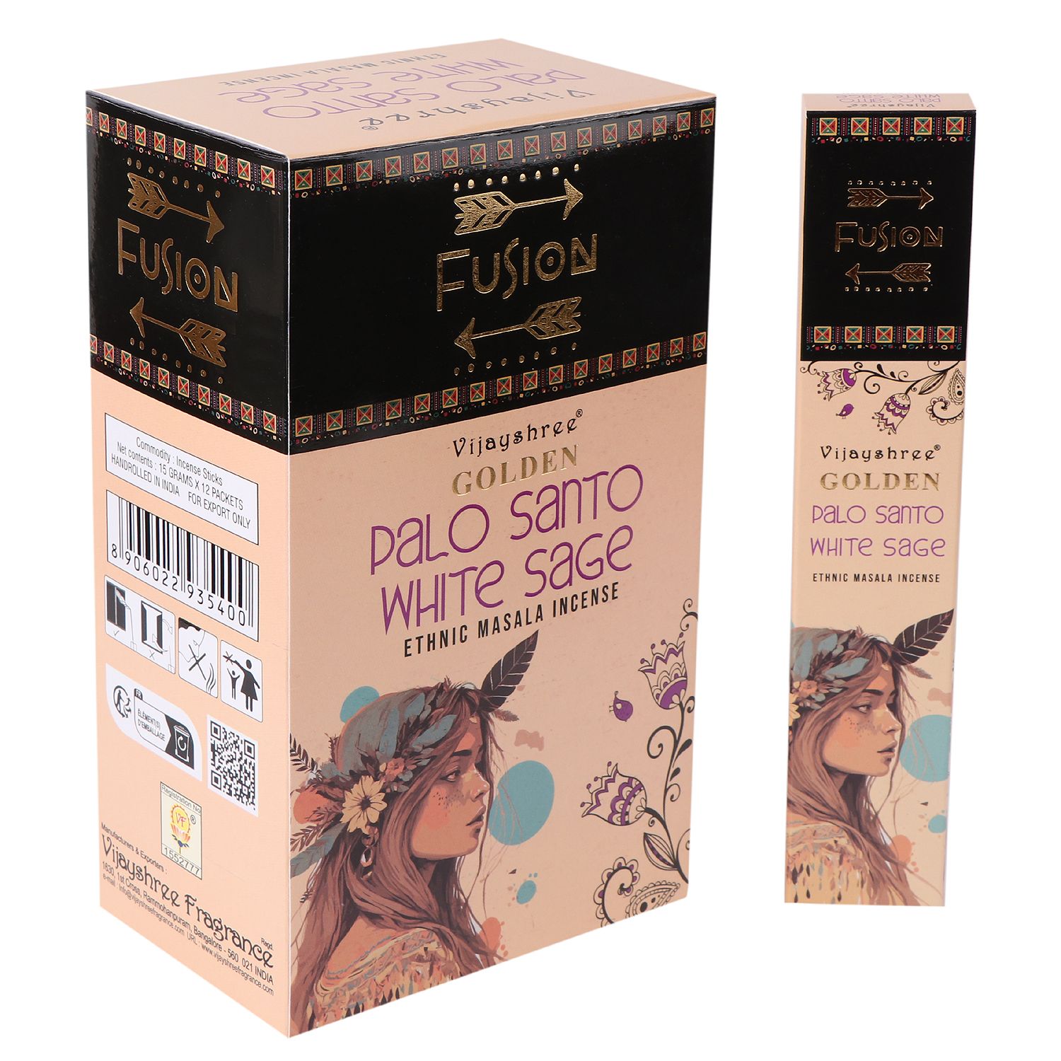 15g Palo Santo Dorado y Salvia Blanca - Imagen 2