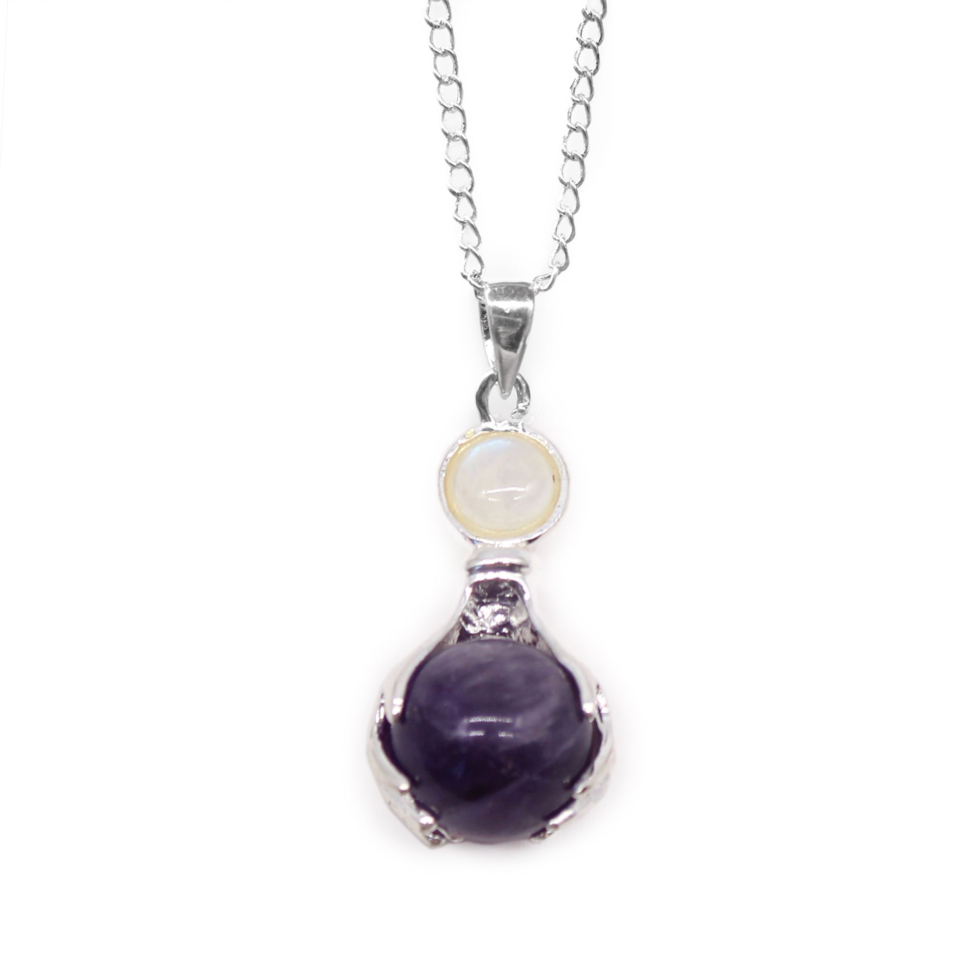 Colgante de Manos Curativas de Piedras Preciosas - Amatista - Imagen 5