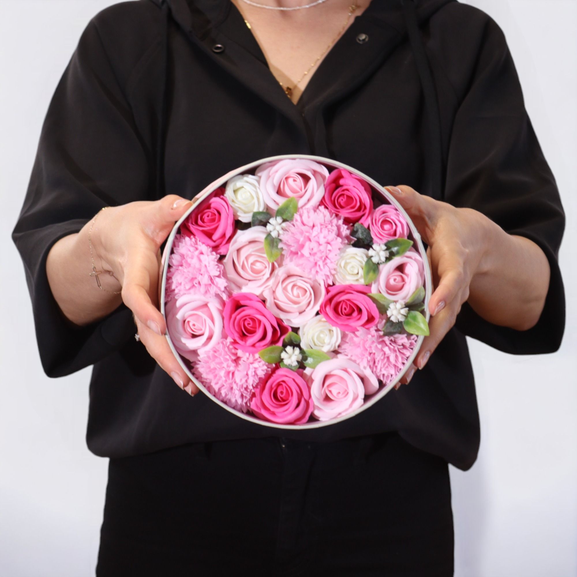 Caja Redonda - Baby Blessings - Rosas - Imagen 5