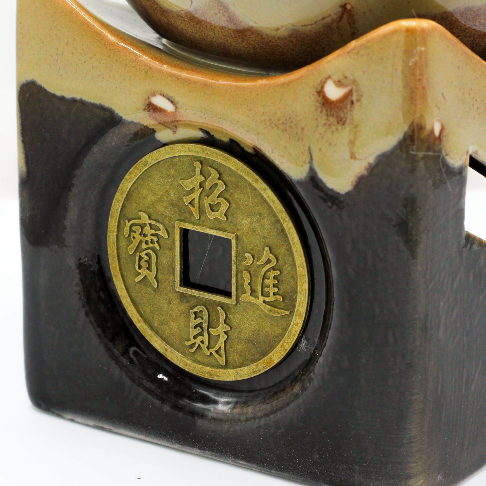 Quemador de aceite grande Moneda de la Suerte - Marrón - Imagen 4