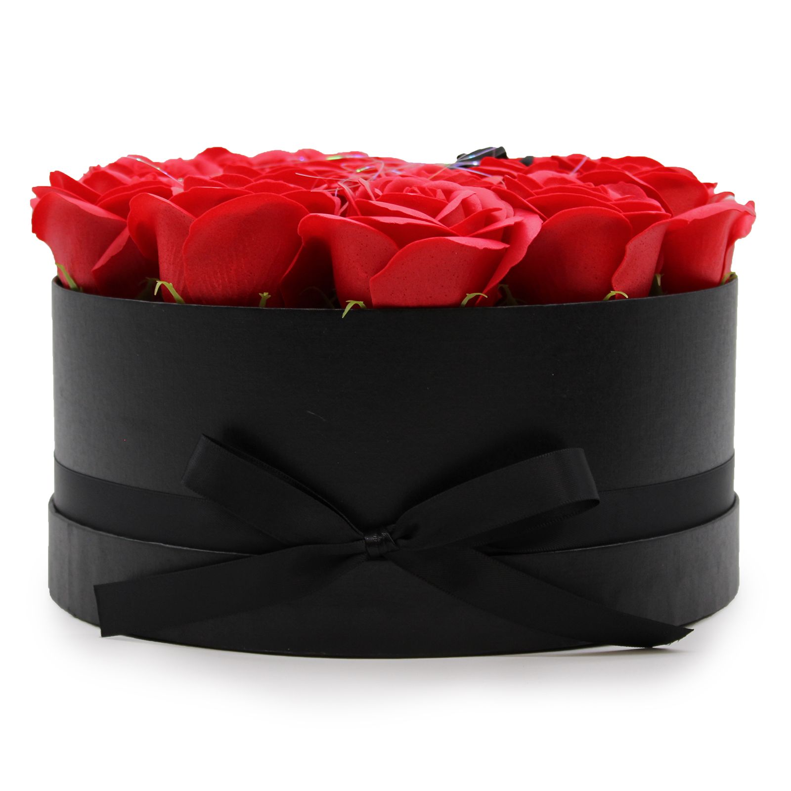 Caja de Regalo - Flor de Jabón  14 Rosas rojo - ronda - Imagen 5
