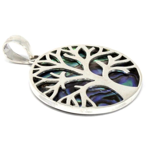 Colgante de Plata Árbol de la Vida 30mm - Abulón - Imagen 3