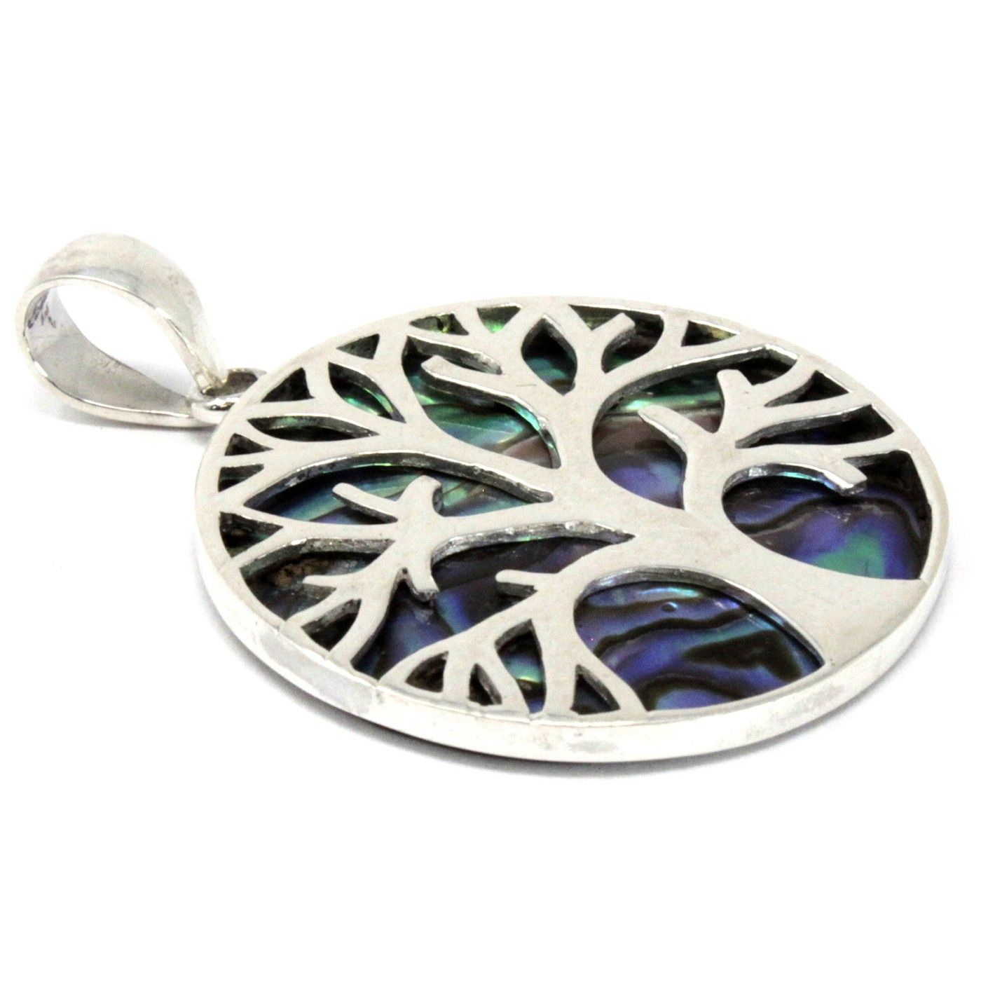 Colgante de Plata Árbol de la Vida 30mm - Abulón - Imagen 3