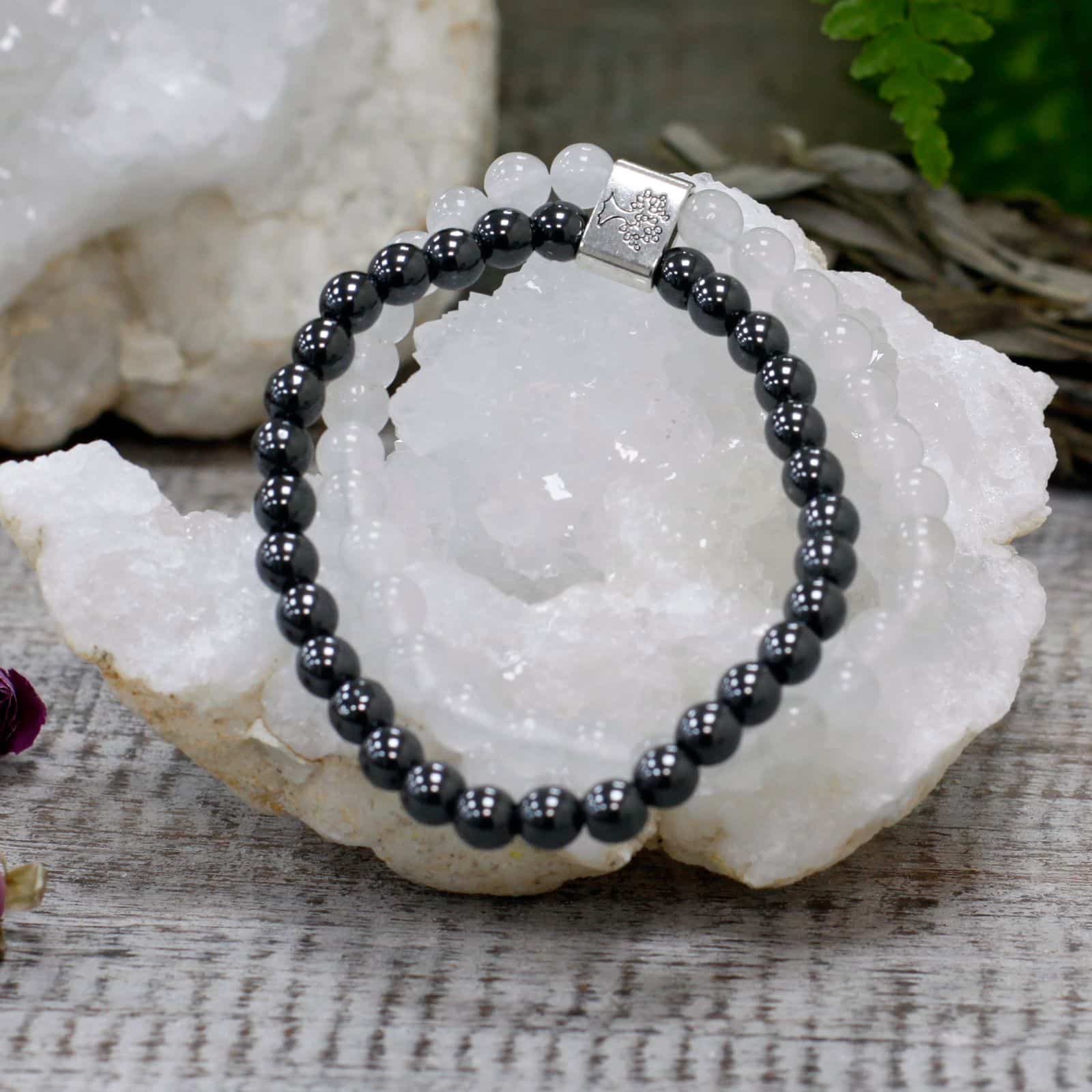Pulsera de Piedras Preciosas Magnéticas - Cuarzo Blanco - Imagen 5