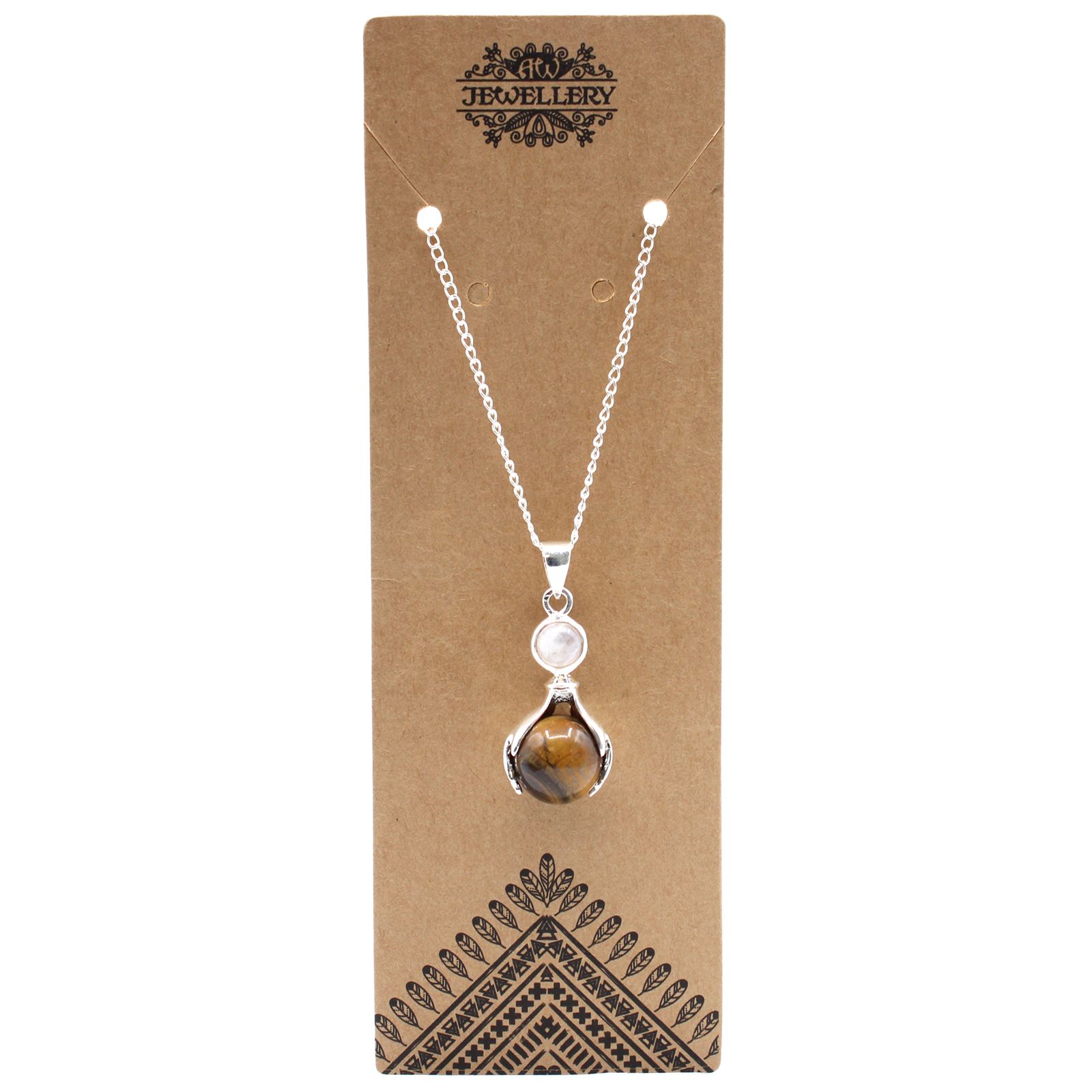 Colgante de Manos Curativas de Piedras Preciosas - Ojo de Tigre - Imagen 6