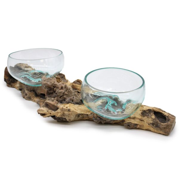 Vidrio en soporte doble extragrande - 70 cm - Imagen 2