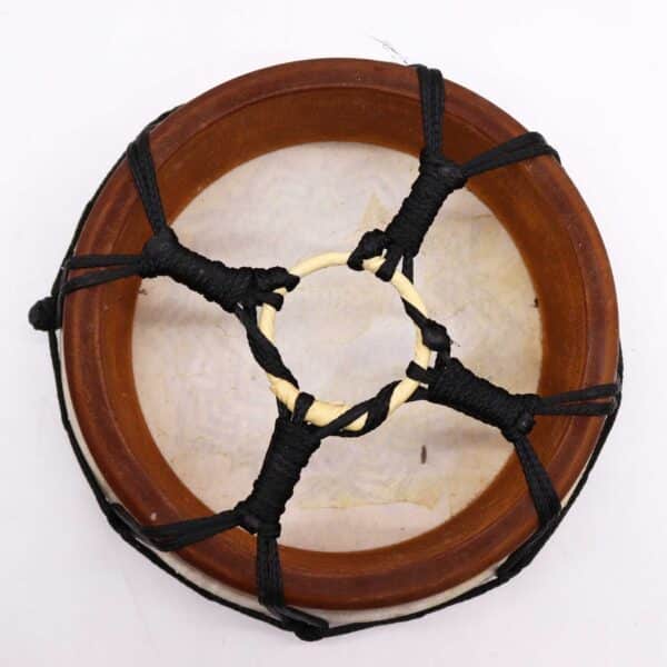 Tambor Chamánico Mandala con Baqueta - 20cm - Imagen 3