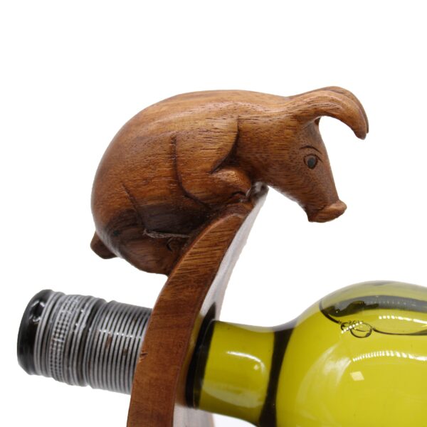 Soporte de Botellas de Vino - cerdo - Imagen 2