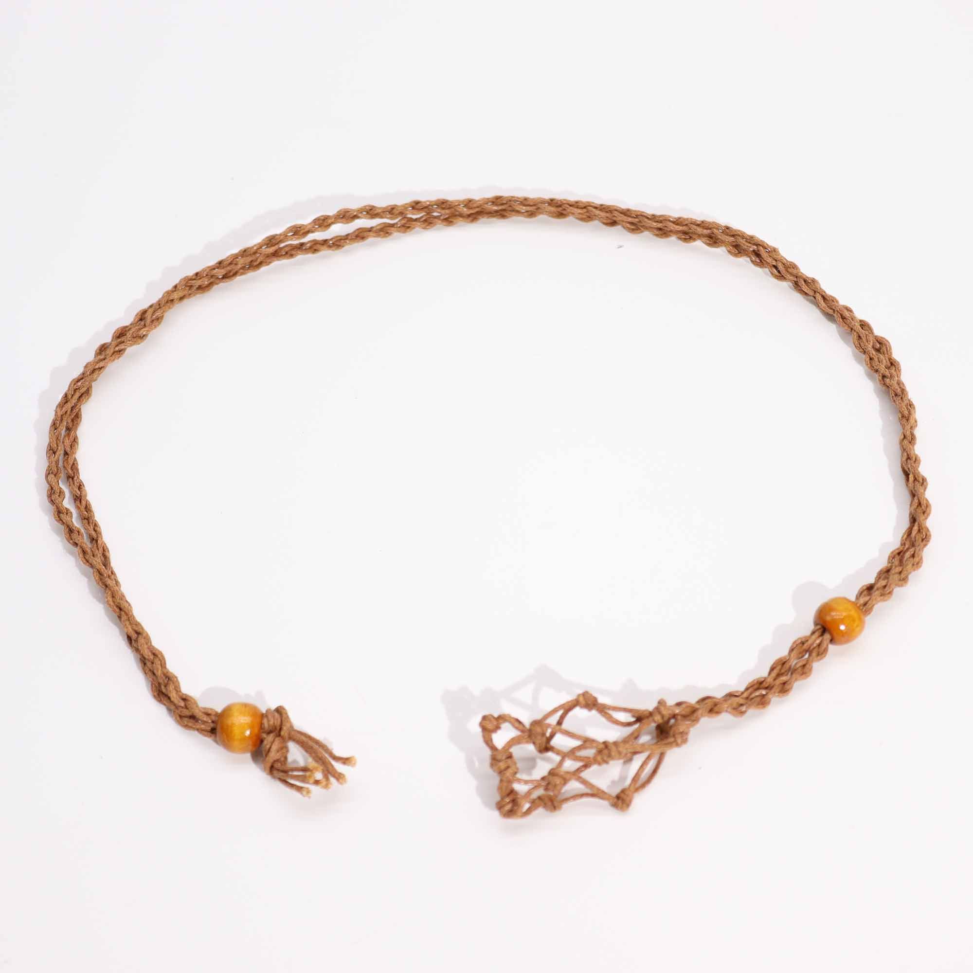 Cordones para Collar de Pieras Preciosas 45 cm - Marron - Imagen 2