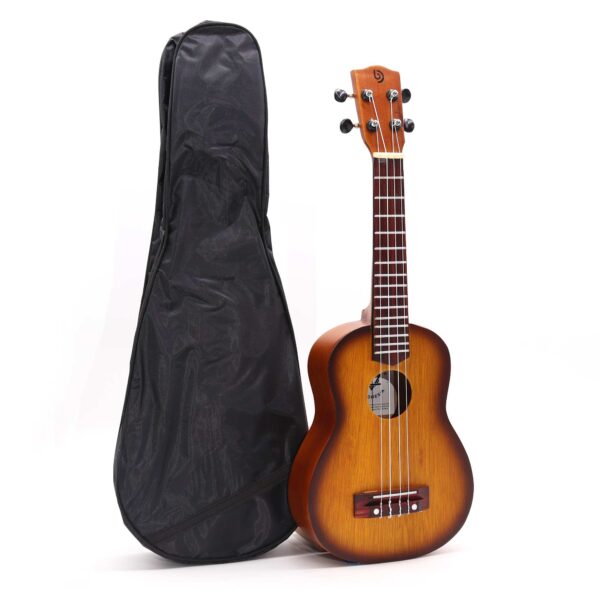 Ukelele Artesanal - Acabado Sunburst Naranja (4 Cuerdas) - Imagen 2