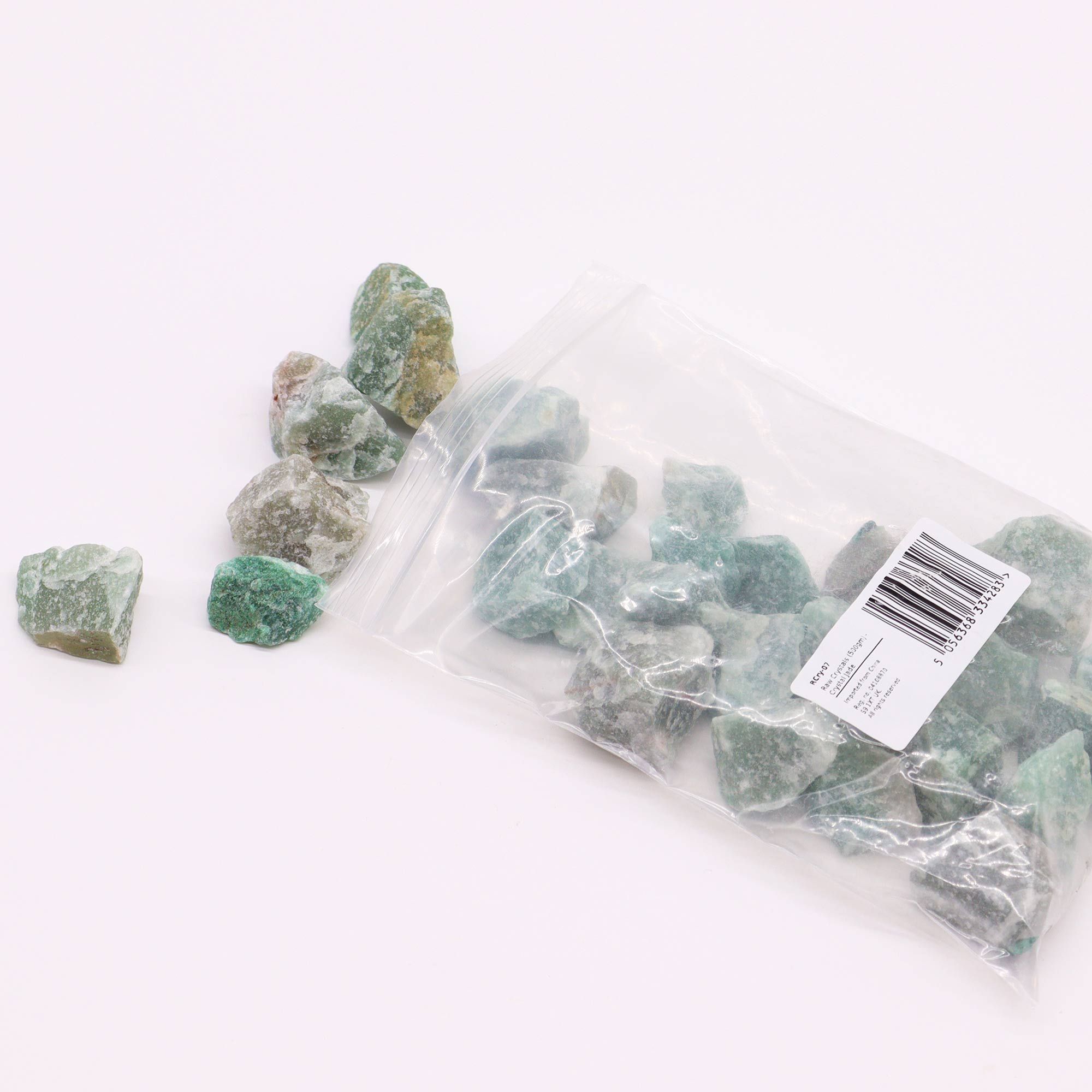 Cristales en bruto (500 g) - Jade de cristal - Imagen 2