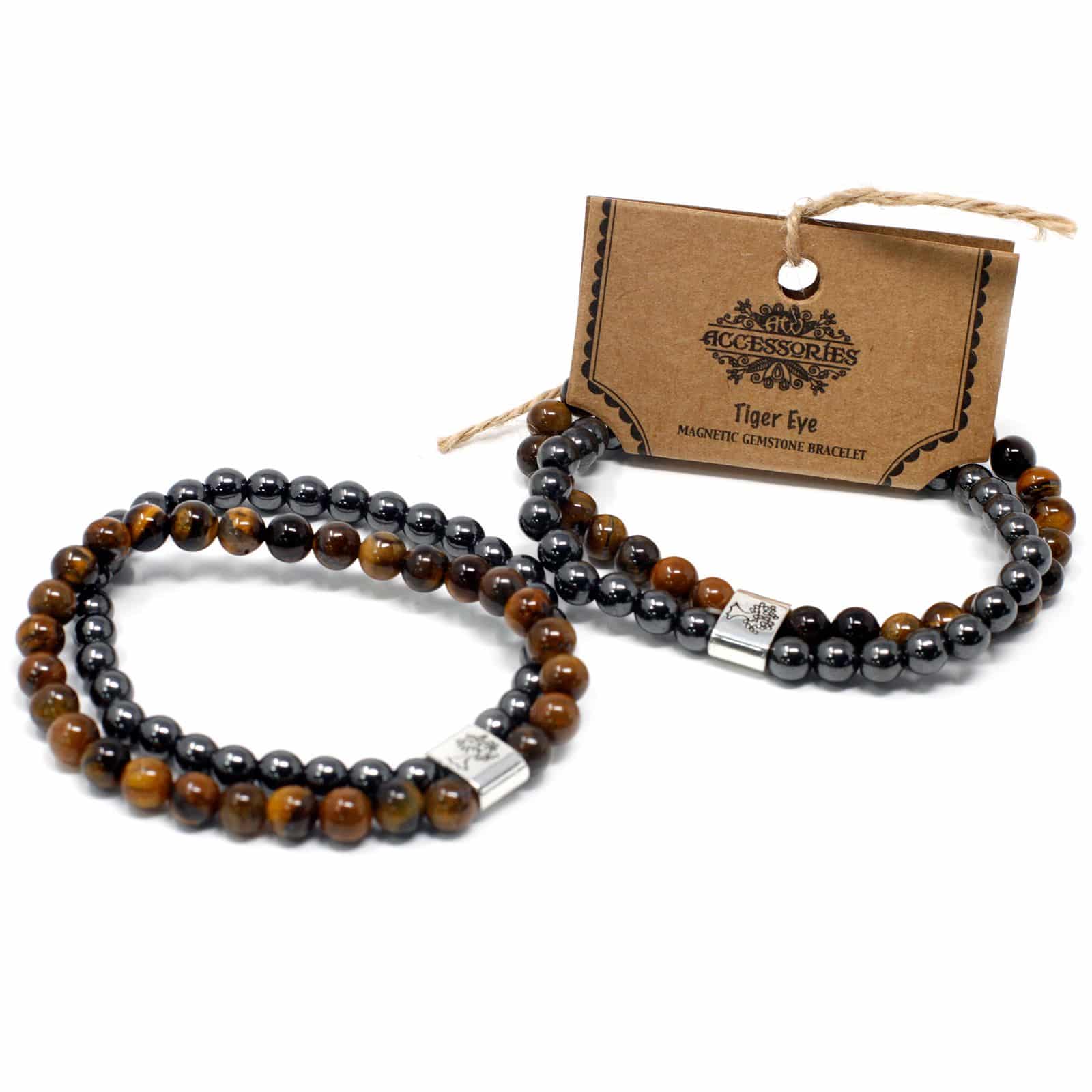 Pulsera de Piedras Preciosas Magnéticas - Ojo de Tigre - Imagen 4