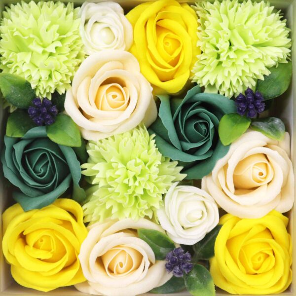 Caja Cuadrada - Celebraciones de Primavera - Amarillo y Verdes - Imagen 4