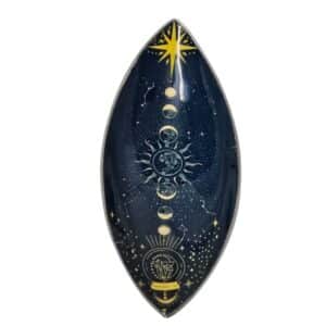 Porta Inciensos esmaltado - Aluminio - Fases lunares del Zodíaco