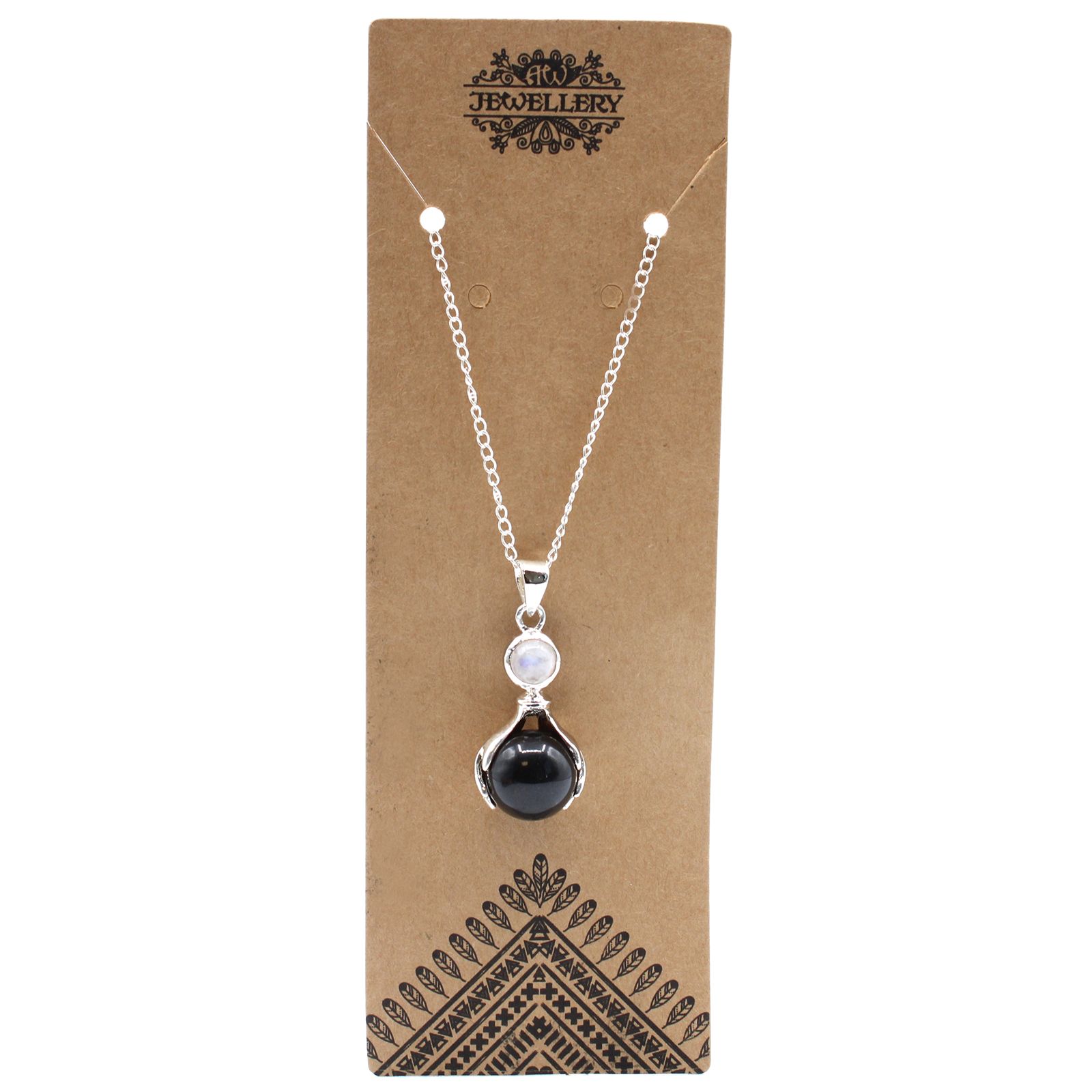 Colgante de Manos Curativas de Piedras Preciosas - Ágata Negra - Imagen 6