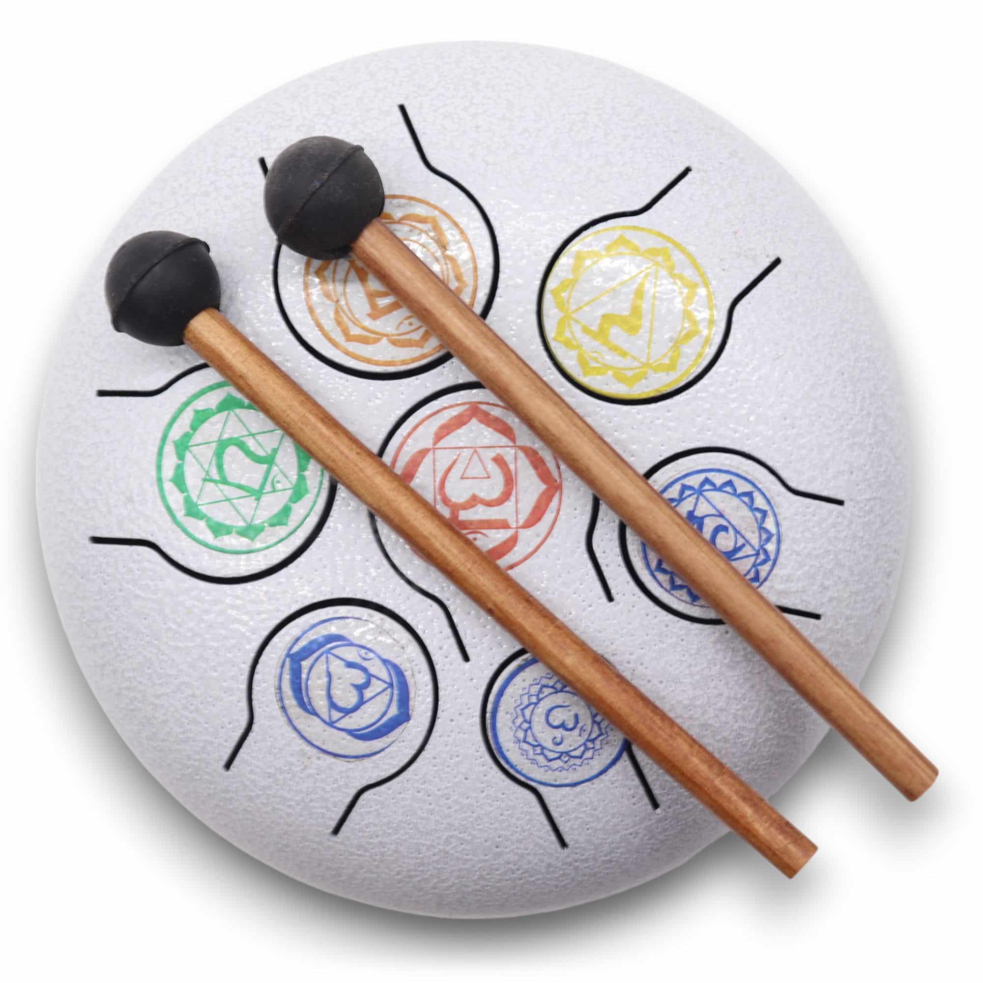 Tambor Mediano Hapi 7 Chakra - 17x13cm - Imagen 5