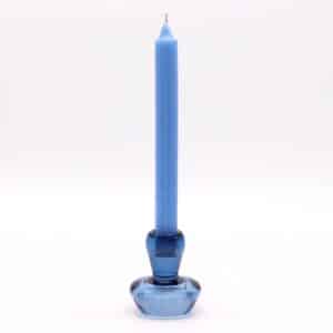 Portavelas reversible con diseño de seta para cena / vela de té - Azul real