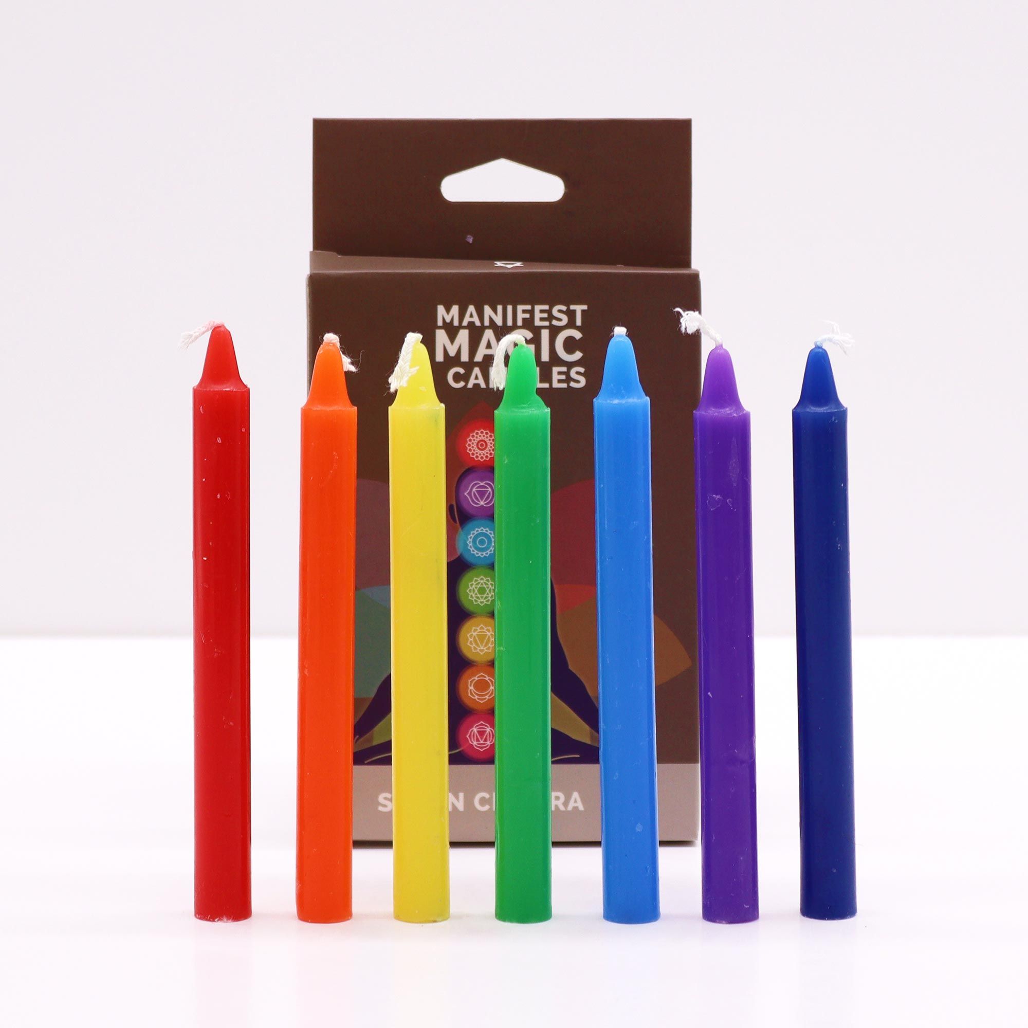 Velas del Manifiesto de los Siete Chakras (paquete de 7) - Imagen 3