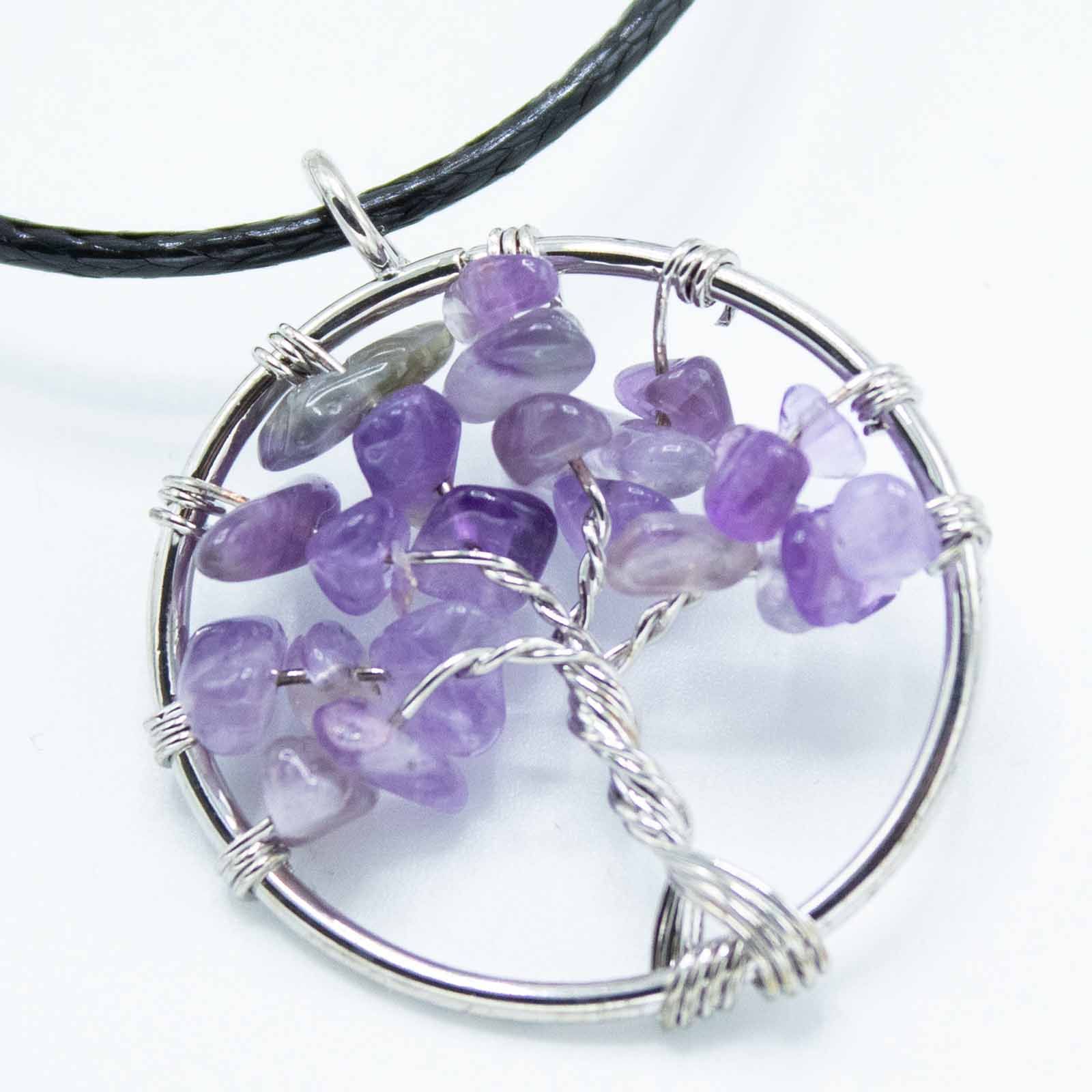 Colgante Árbol de la Vida - Amatista - Imagen 4