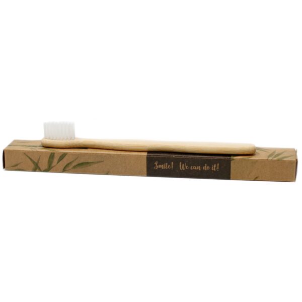 Cajas de 4 Cepillos de bambú-Blanco-2 Adultos 2Niños - Imagen 4
