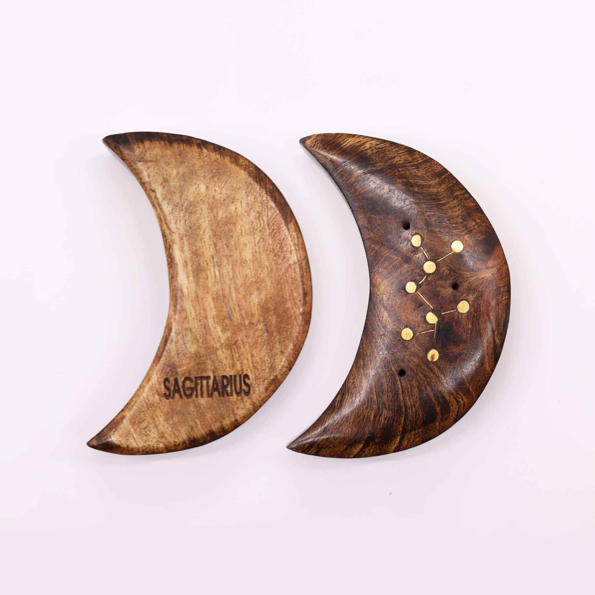 Quemador de incienso con signos del zodíaco de latón grabado - Luna - Imagen 8
