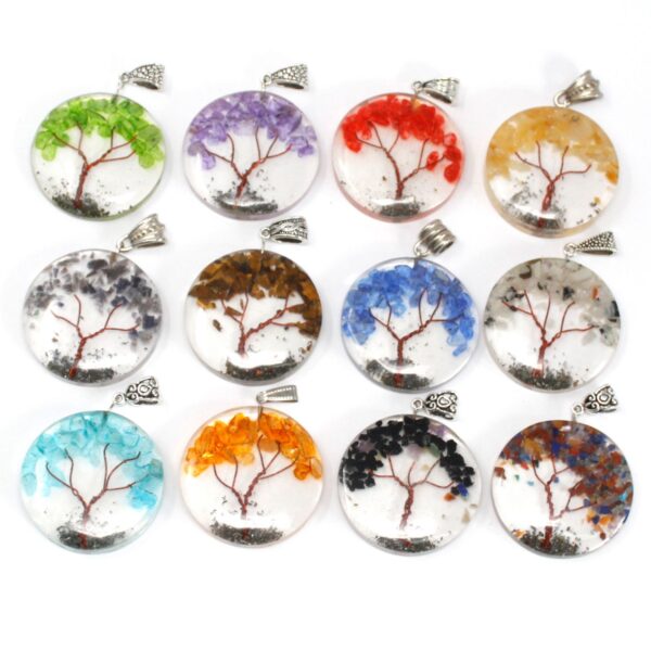 Colgante de Orgonita - Round Amethyst Tree - Imagen 3
