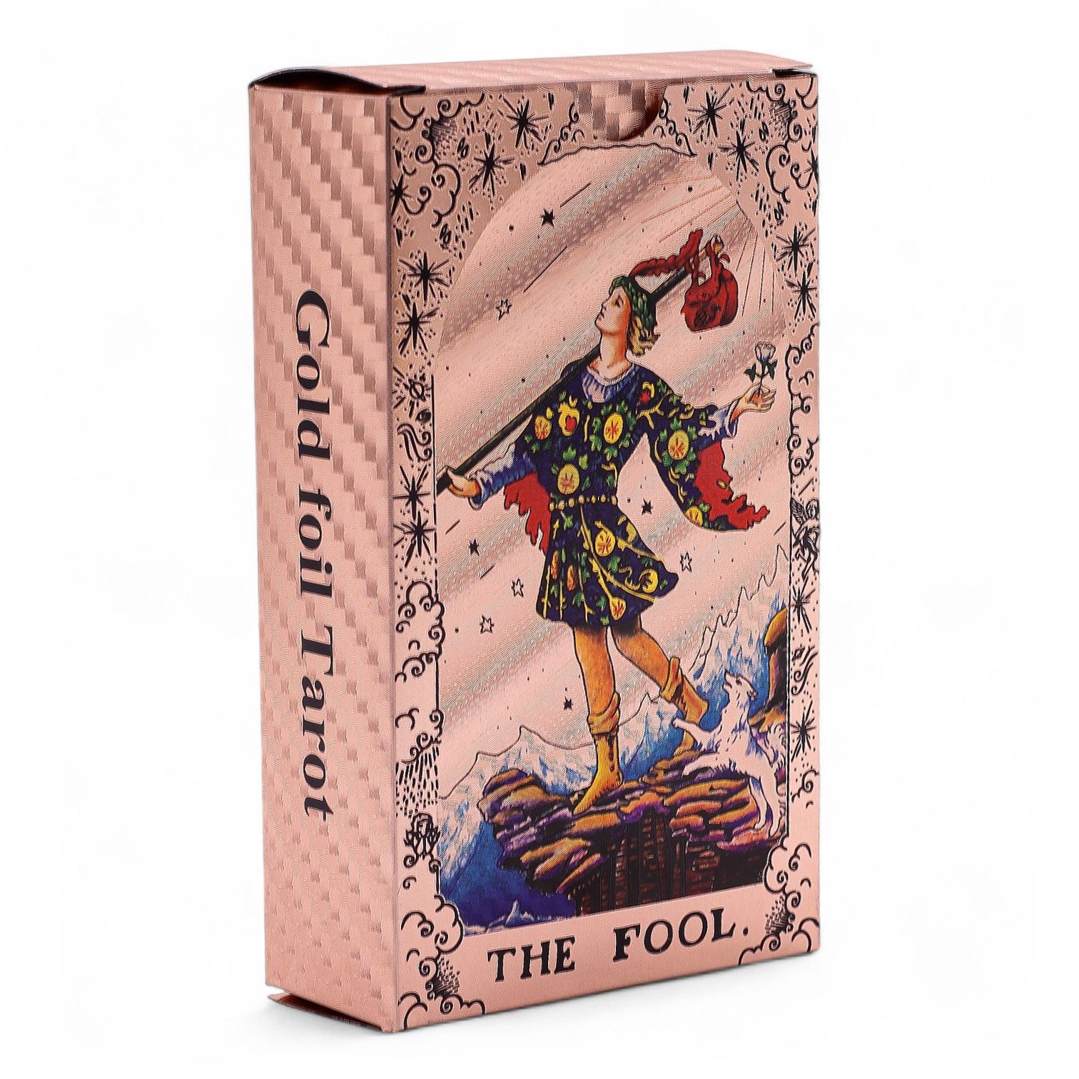 Set de cartas de Tarot con foil en oro rosa - Fase lunar - con folleto - Imagen 5