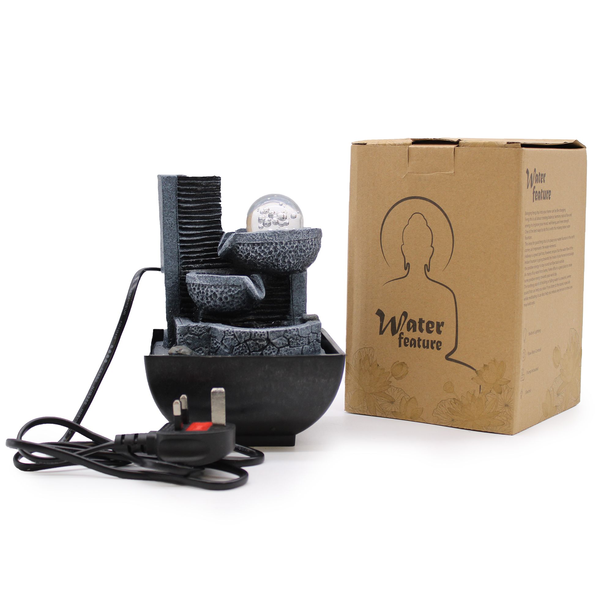 Fuente de agua de sobremesa - 18 cm - Jarrones relajantes - Imagen 3