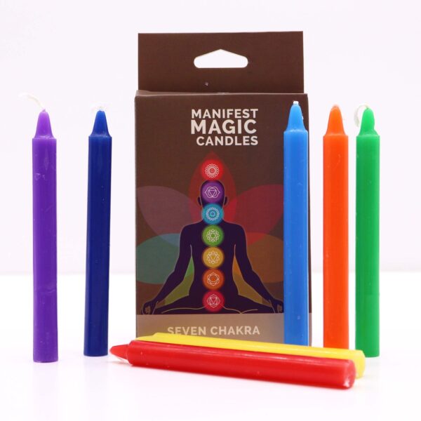 Velas del Manifiesto de los Siete Chakras (paquete de 7) - Imagen 4