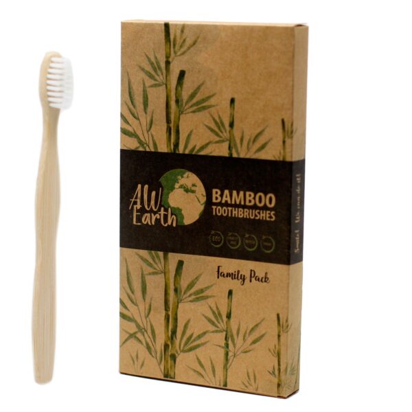 Cajas de 4 Cepillos de bambú-Blanco-2 Adultos 2Niños - Imagen 5