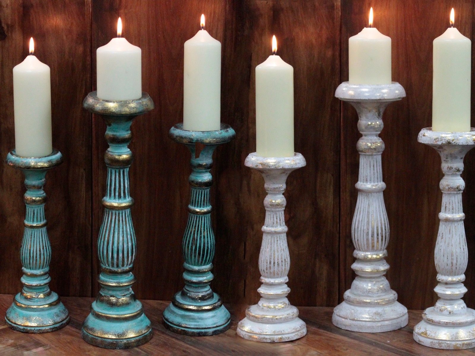 Candelabro Pequeño - Oro Blanco - Imagen 6