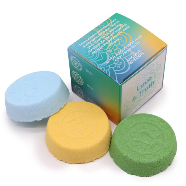 Bombas de baño Chakra - Caja pequeña - Amor y Verdad - Imagen 2