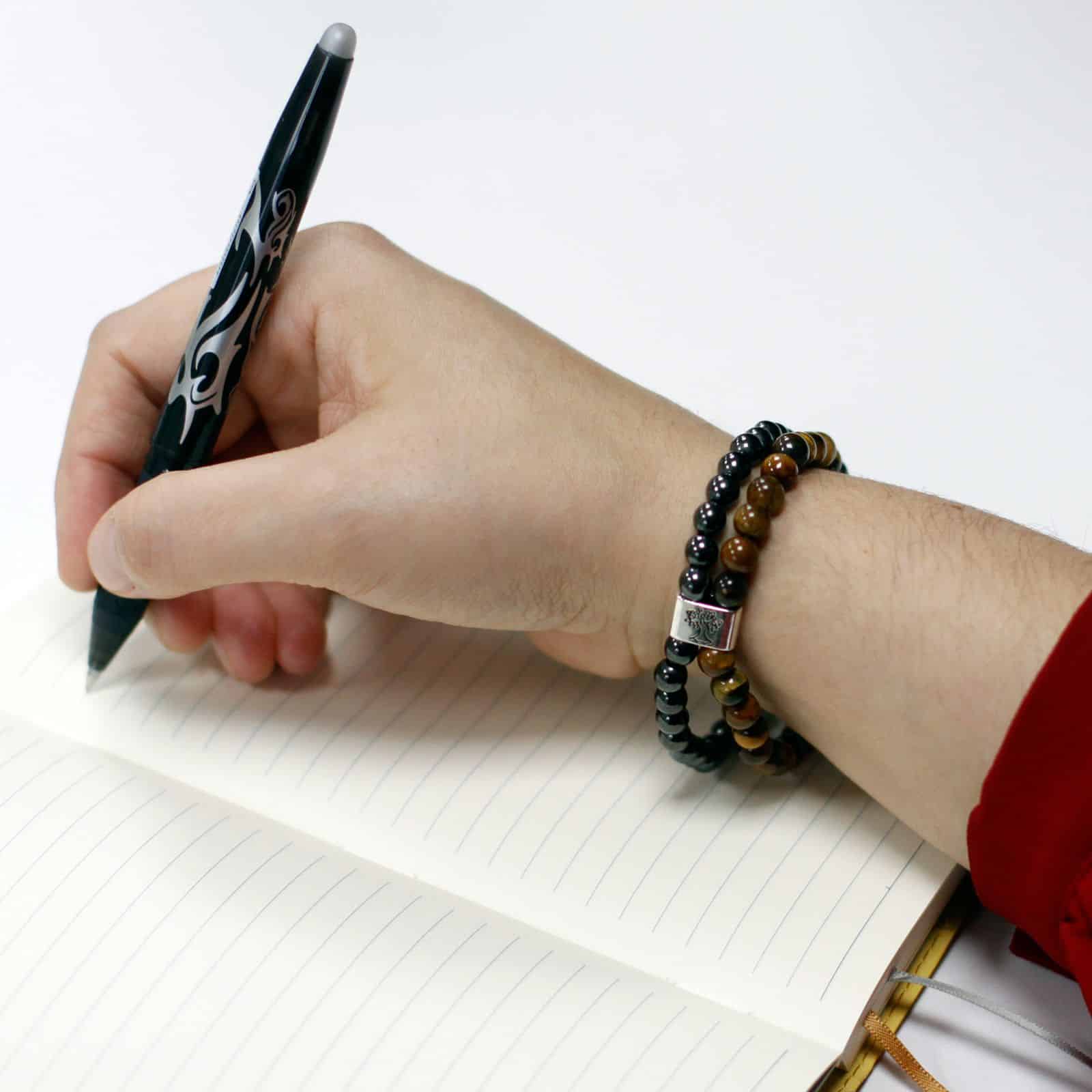 Pulsera de Piedras Preciosas Magnéticas - Ojo de Tigre - Imagen 3