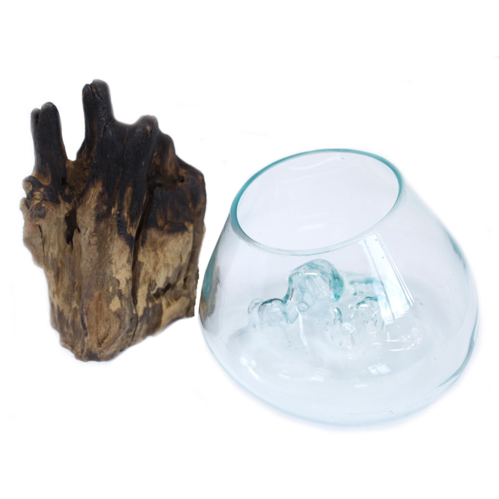 Vidrio Fundido Sobre Madera - Tazón grande - Imagen 4