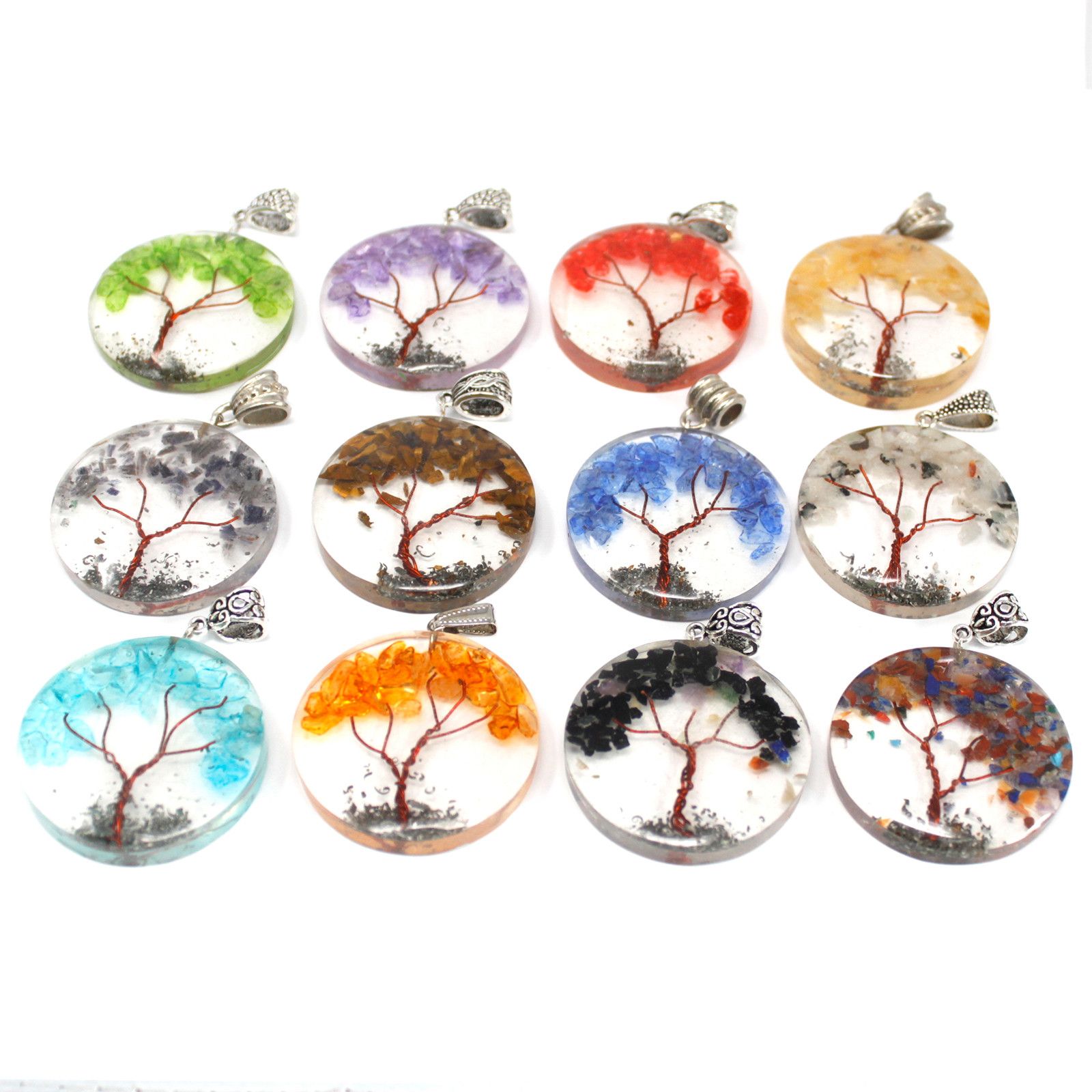 Colgante de Orgonita - Round Amethyst Tree - Imagen 4