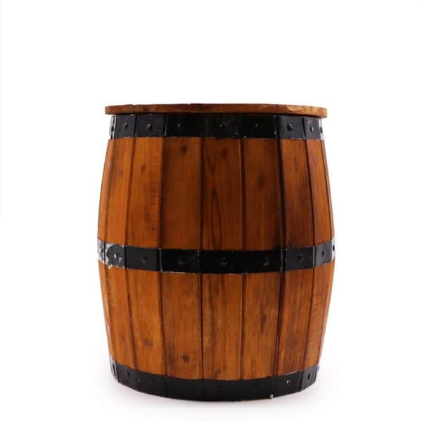 Taburete de barril de cerveza y soporte para sombrilla - Natural - Imagen 3