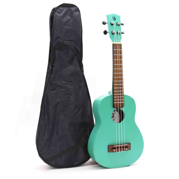 Ukelele Artesanal - Acabado Turquesa (4 Cuerdas) - Imagen 2