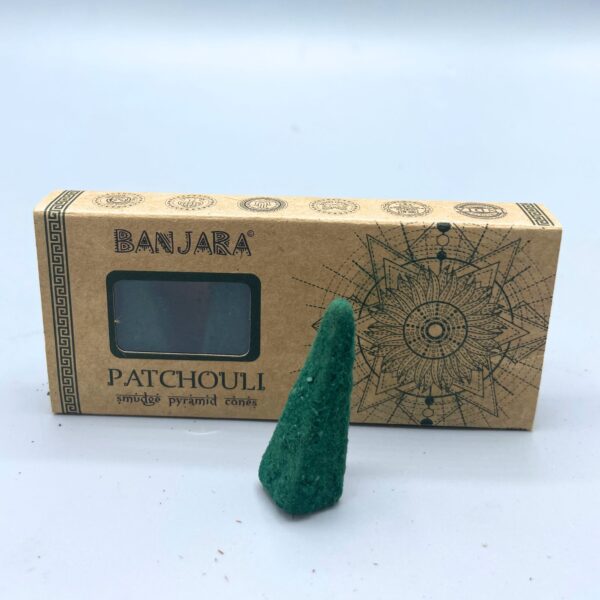 Conos piramidales Banjara Smudge - Patchouli - Imagen 2
