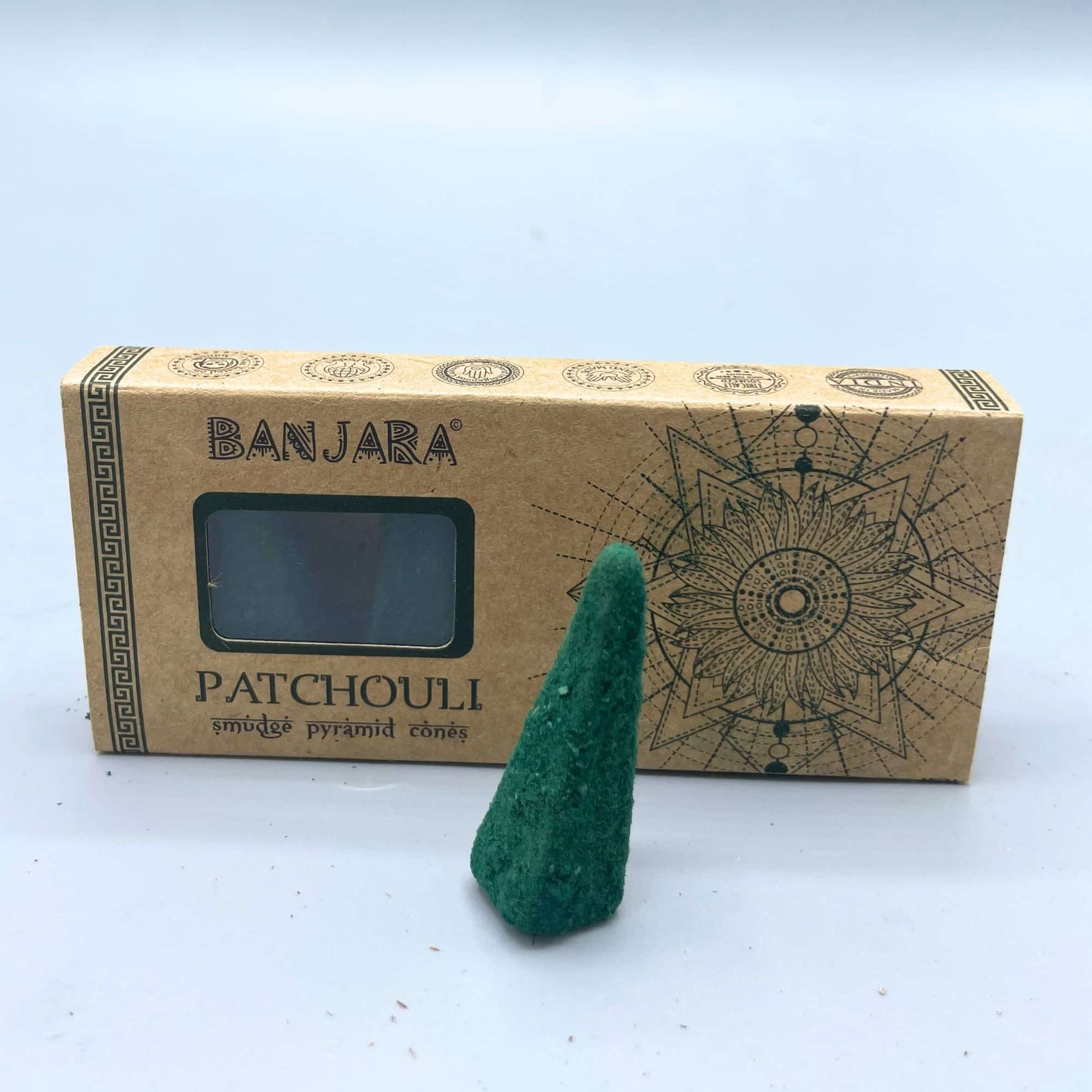Conos piramidales Banjara Smudge - Patchouli - Imagen 2