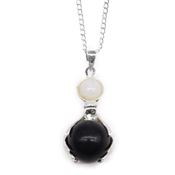 Colgante de Manos Curativas de Piedras Preciosas - Ágata Negra - Imagen 5