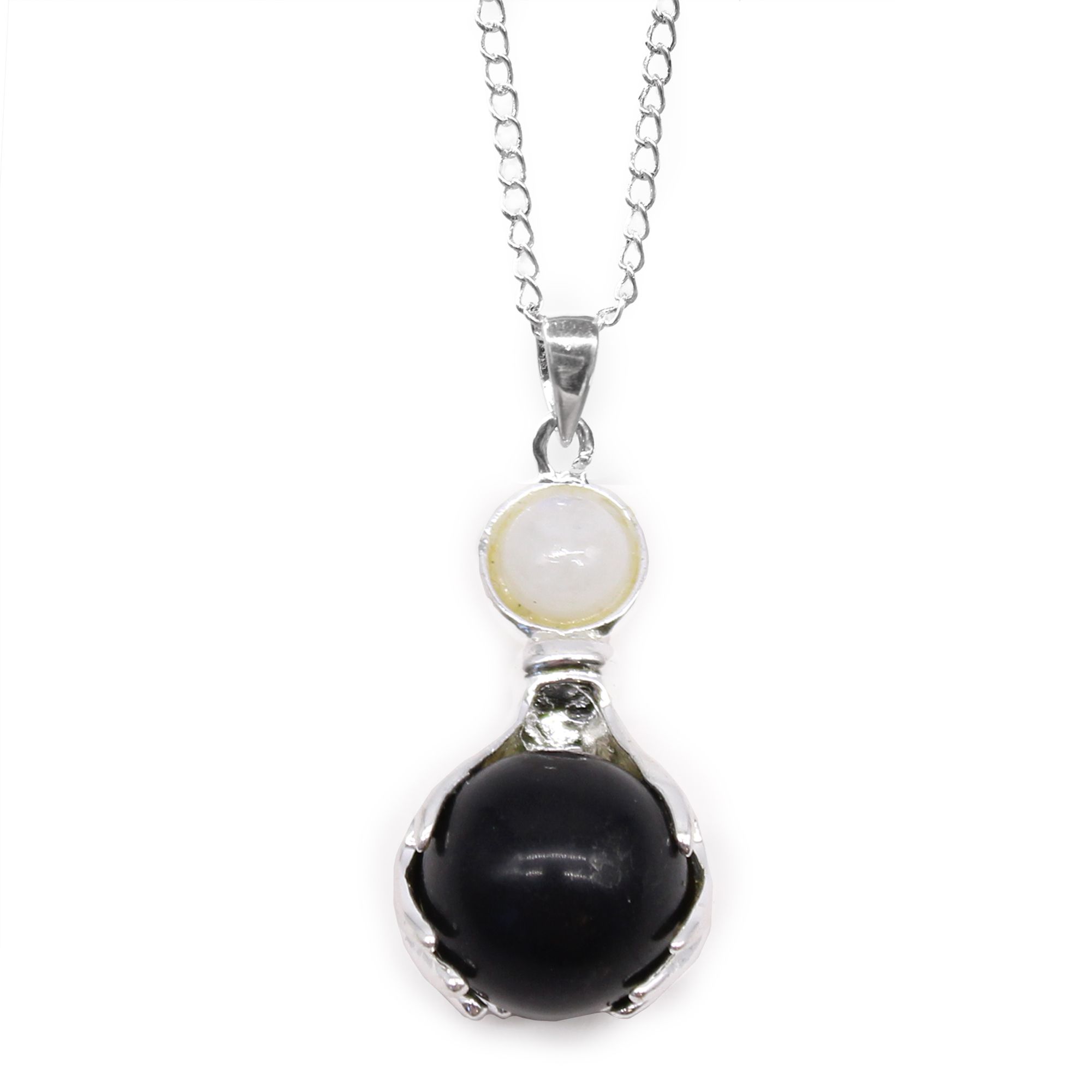 Colgante de Manos Curativas de Piedras Preciosas - Ágata Negra - Imagen 5