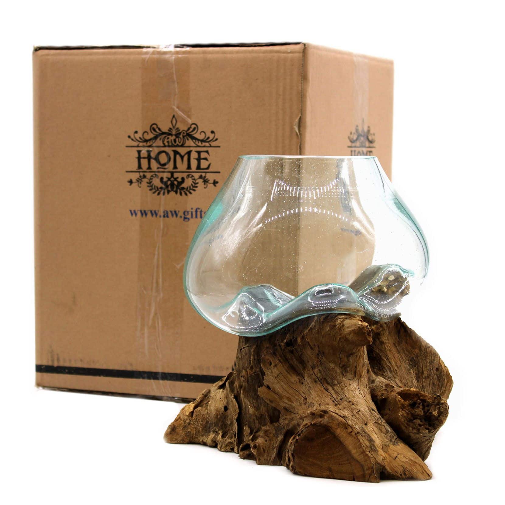 Vidrio Fundido Sobre Madera - Tazón grande - Imagen 7