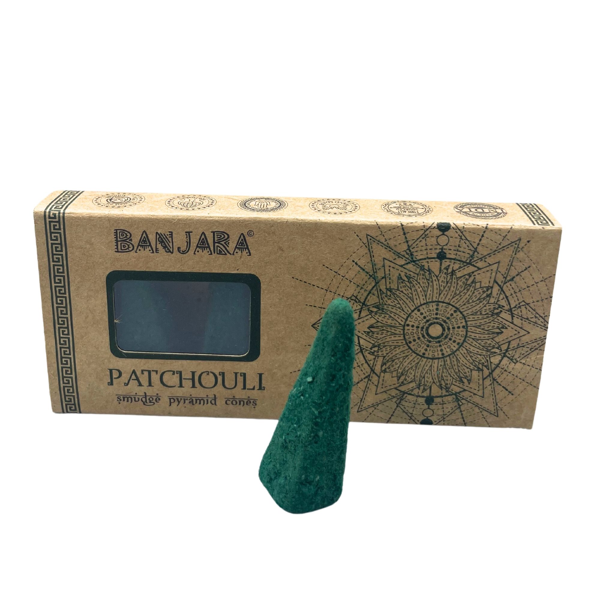 Conos piramidales Banjara Smudge - Patchouli - Imagen 3