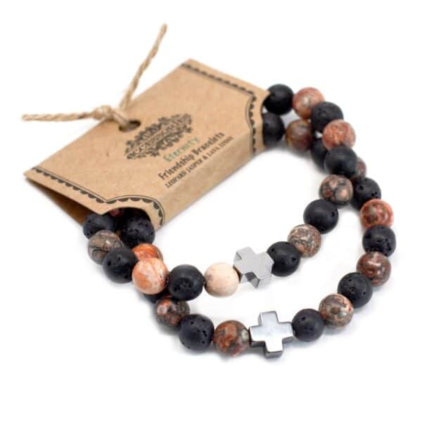 2 Pulseras con Piedras Preciosas - Eternidad - Imagen 2